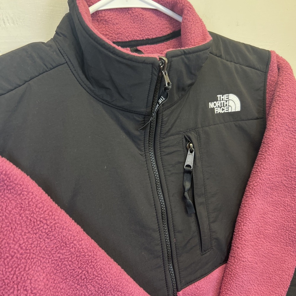 The North‎ Face Retro Denali Jacket Cyber Berry Purple Black Fleece Stand Collar